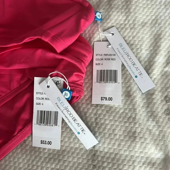 Bleu by Rod Beattie Ring-Neckline Bikini Top and Bottom Size 4 - Picture 10 of 10